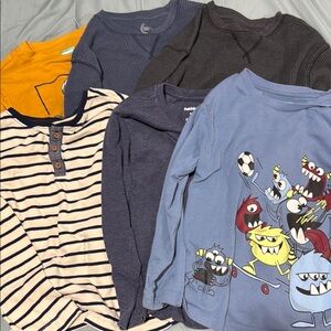 Kids Monster Graphic Long Sleeve Shirt - Blue